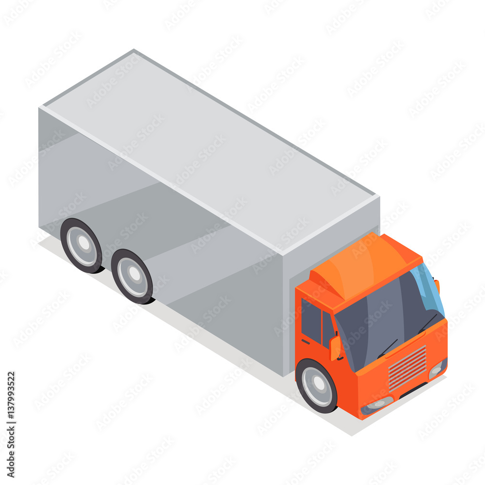 Truck Vector Icon in Isometric Projection Truck Vector Icon in Isometric Projection