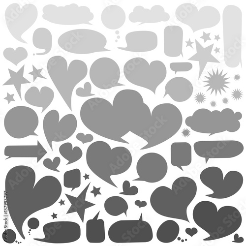 Set of  speech bubbles 