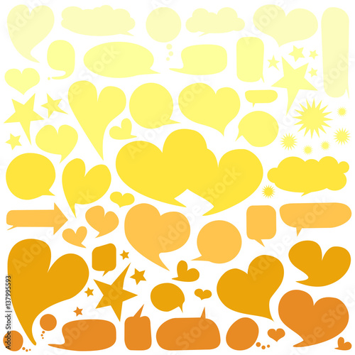Set of  speech bubbles 