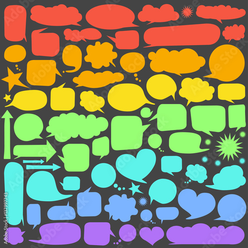 Set of  speech bubbles 