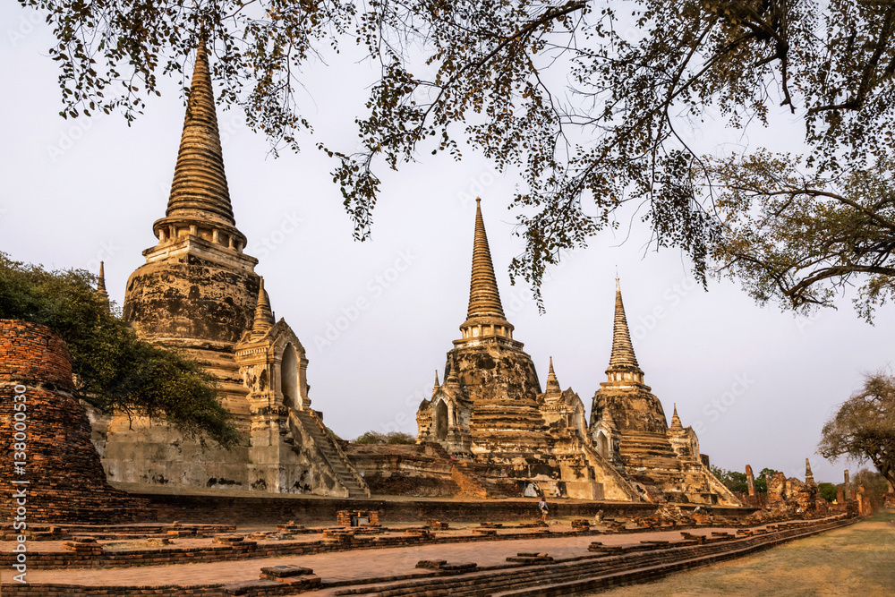 Ayutthaya Historical Park, historic attractions, shows the history of Thailand, in the province of Ayutthaya, Unseen Thailand.