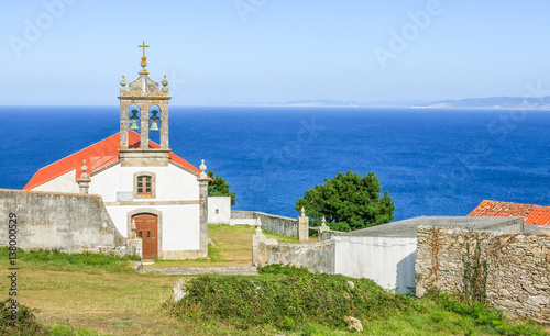Saint Adrian Hermitage (Ermita de Santo Hadrian) near Malpica de Bergantinos, A Coruna Province, Galicia photo