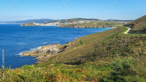 Scenic coastline near Malpica de Bergantinos, A Coruna Province, Galicia