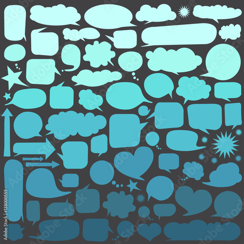 Set of  speech bubbles 