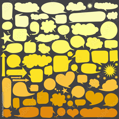 Set of  speech bubbles 