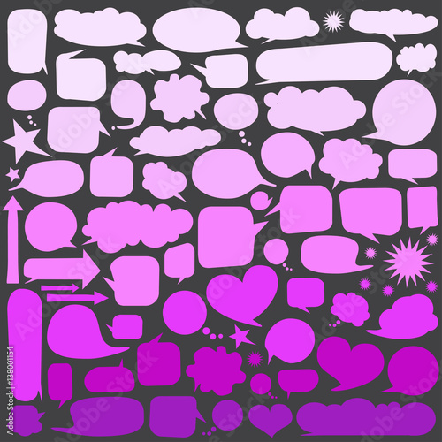 Set of  speech bubbles 