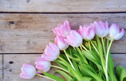 Fototapeta Naklejka Na Ścianę i Meble -  Grußkarte - Tulpenstrauß