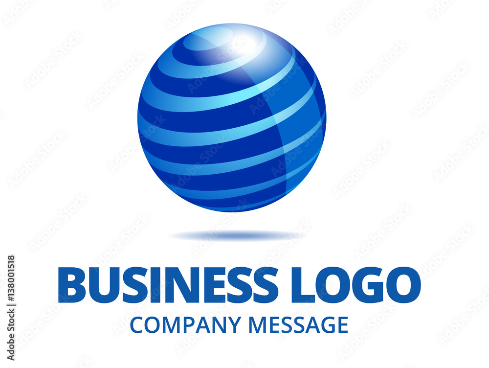 Dynamic Business Globe Logo Dynamic Business Globe Logo