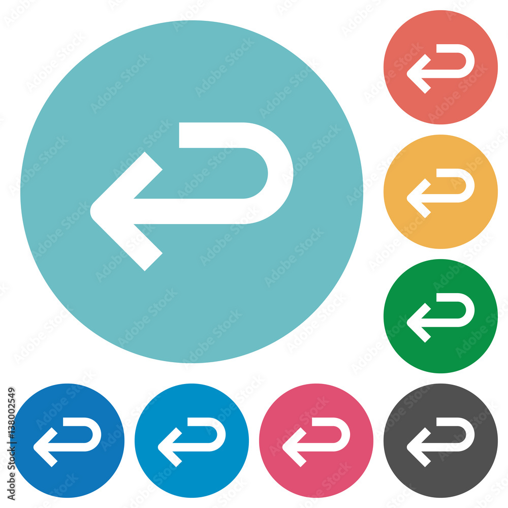 Back arrow flat round icons Back arrow flat round icons