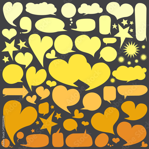 Set of  speech bubbles 
