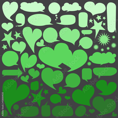 Set of  speech bubbles 