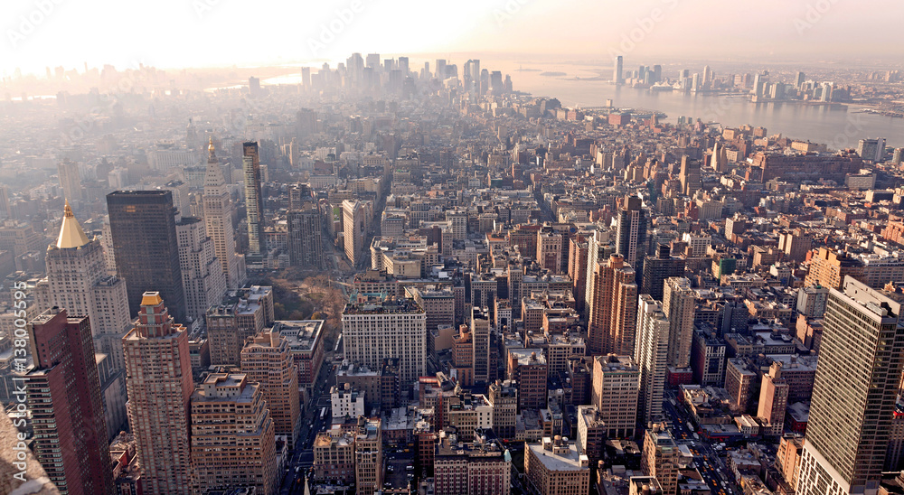 New York am Morgen vom Empire State Building