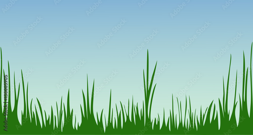 The idyllic cartoonish picture of a summer day.