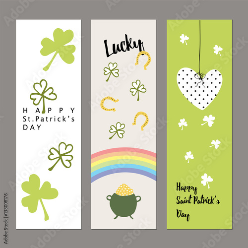 Banners for Saint Patrick's day photo