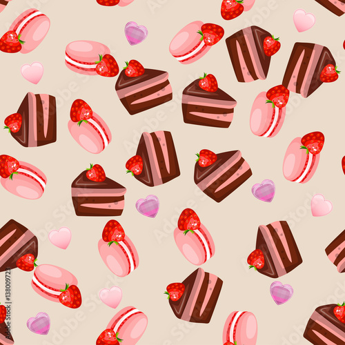 tasty macaroon cookie