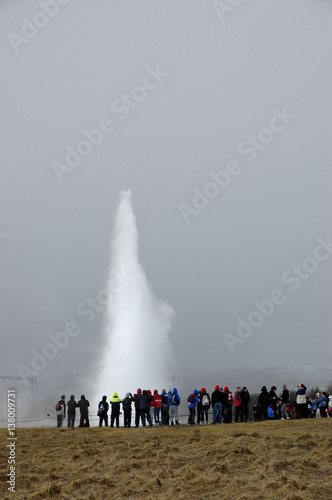 island, heissquellengebiet haukadalur, geysir