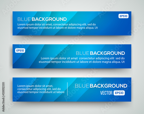 Abstract Banners. Vector Eps10 Backgrounds.