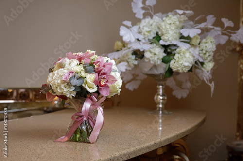 small bouquet on the table