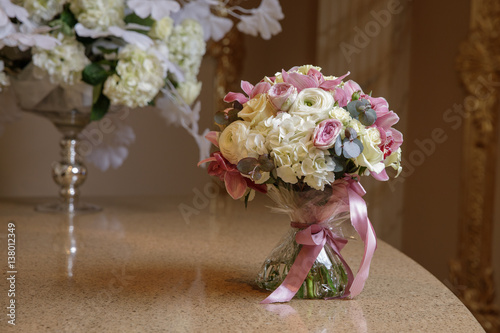 small bouquet on the table