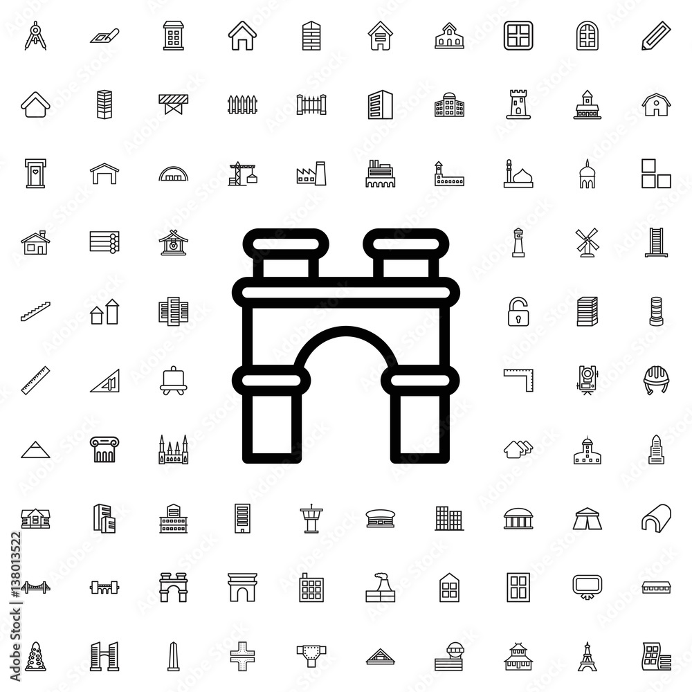 arch icon illustration arch icon illustration