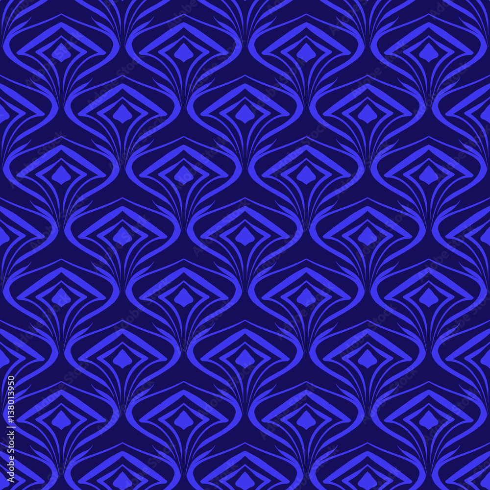 Seamless abstract pattern on wallpaper