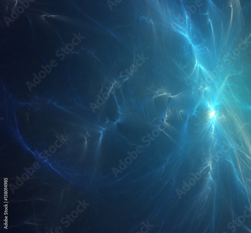 Fractal abstraction. Divorces paint. Diffusion. Space. Raster illustration.