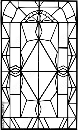 window with stained glass
