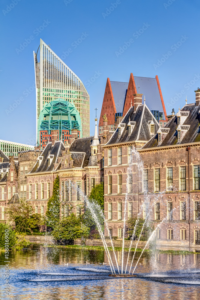 Ταπετσαρία Binnenhof Palace and the skyline The Hague in the Netherlands