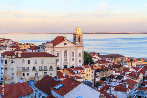 Vista de Alfama em Lisboa