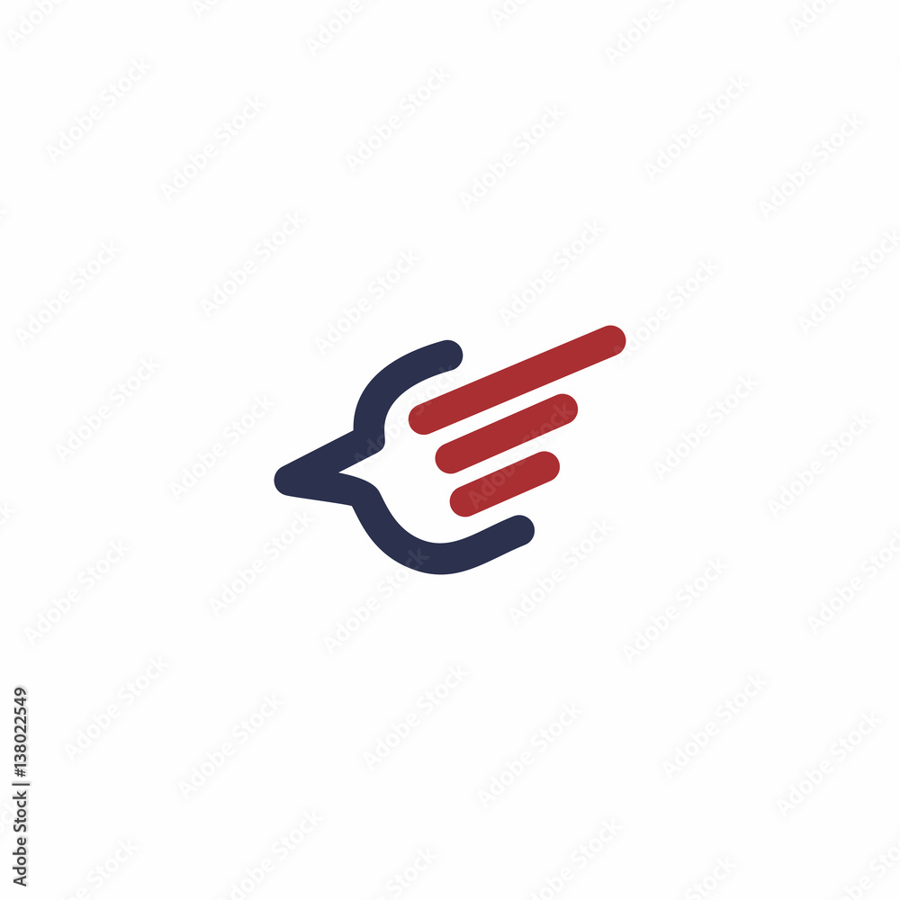 Bird Line Logo Vector Bird Line Logo Vector