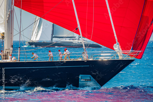 Quadro su tela red spinnaker trimmed