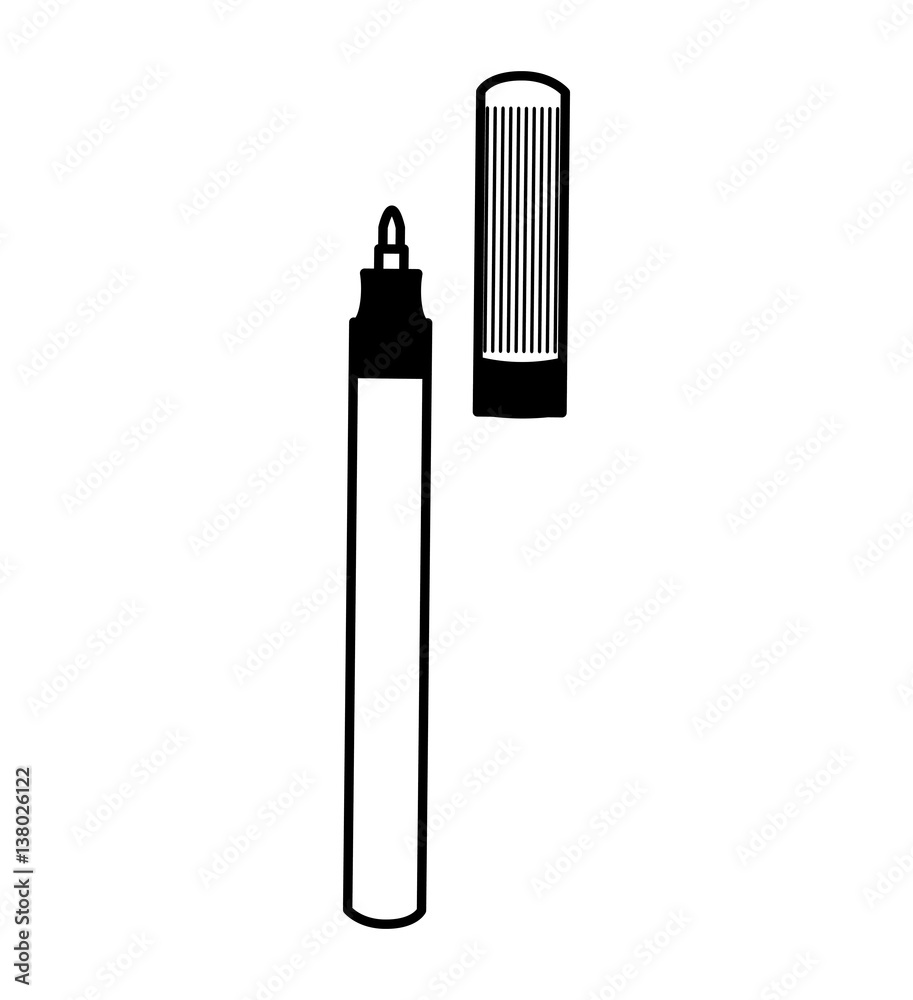 marker school supply icon vector illustration design marker school supply icon vector illustration design