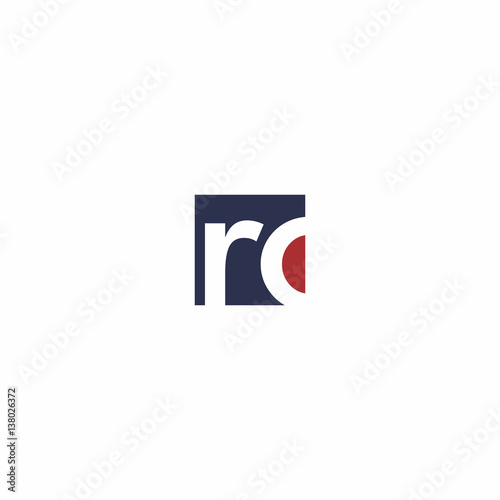 rc Letter Logo Vector