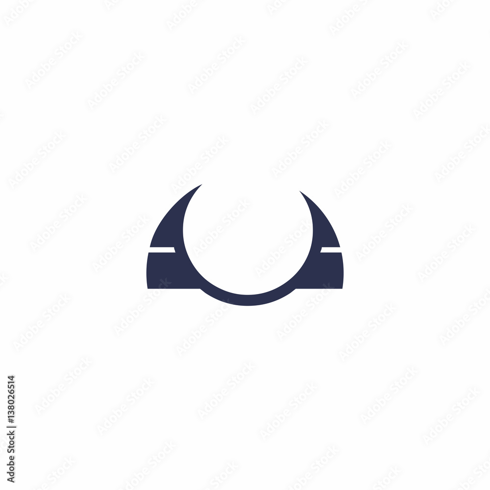 Fototapeta premium Abstract U Letter Logo