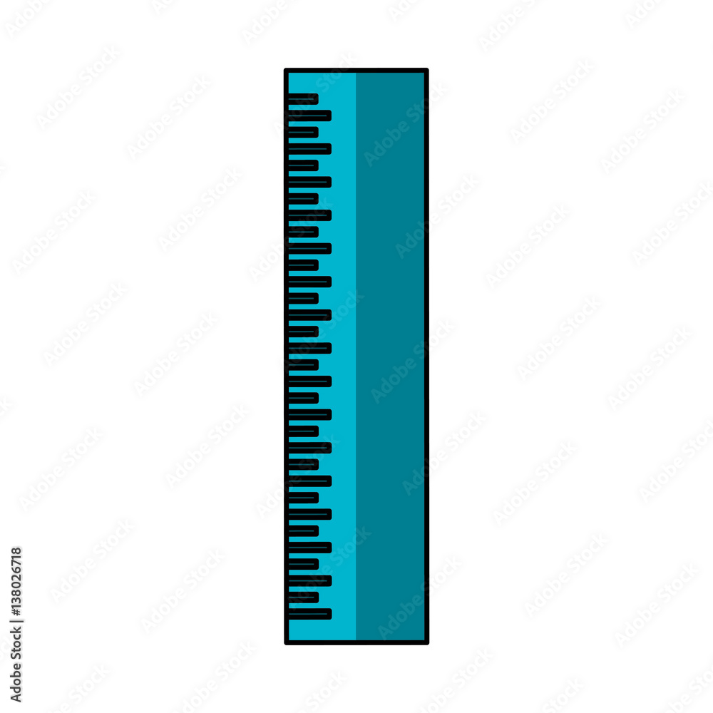 ruler school supply icon vector illustration design