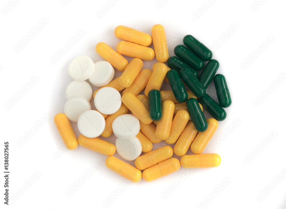Pharmaceutical Medicine Pills and Tablets Mix Pharmaceutical Medicine Pills and Tablets Mix