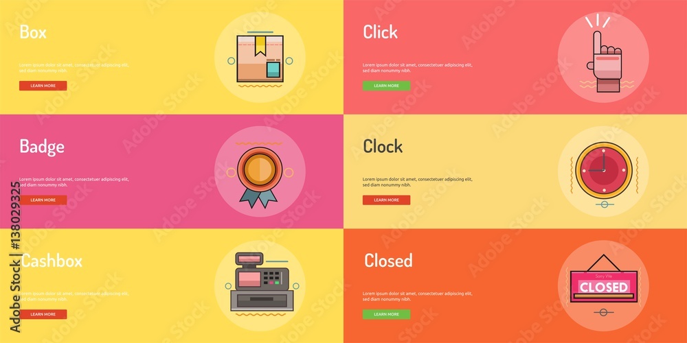Fototapeta premium E-Commerce Conceptual Banner Design