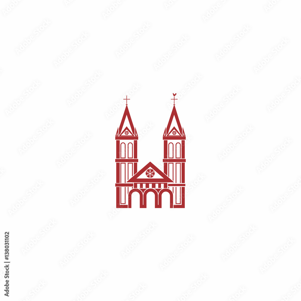 castle church logo vector