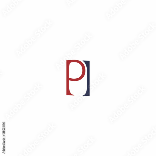 P I Letter Logo Vector 