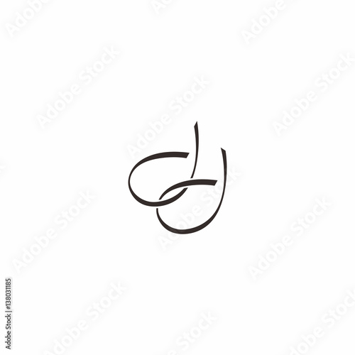 D D Letter Logo Vector
