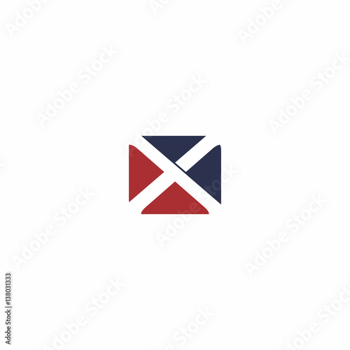 x square letter logo