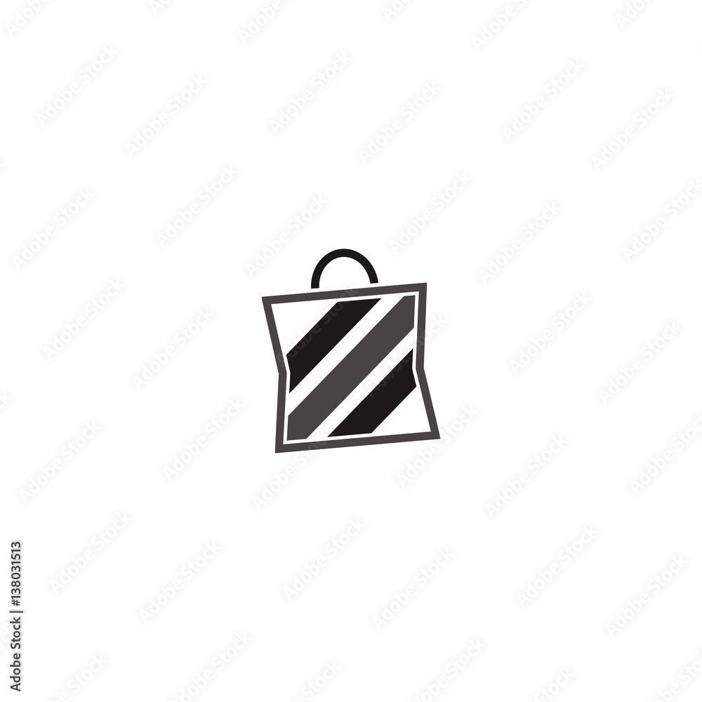 Shopping bag logo vector Shopping bag logo vector
