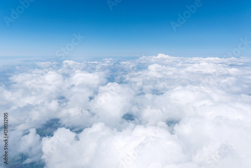 Skyscape viewed from airplane