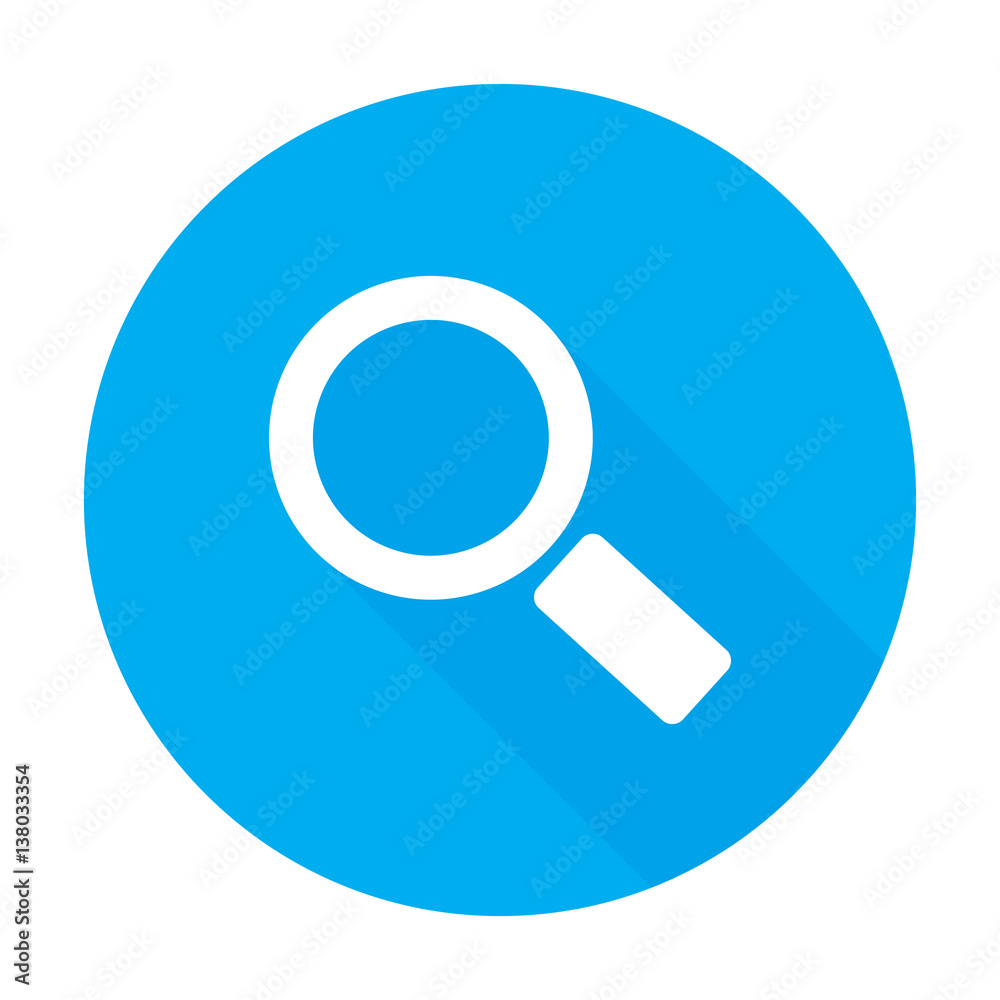 search icon with long shadow. Vector illustration search icon with long shadow. Vector illustration