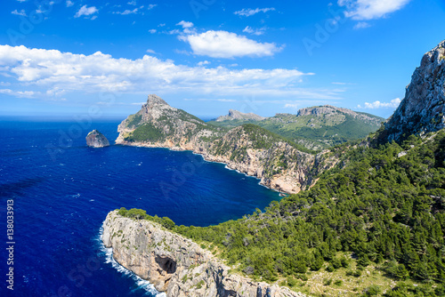 Cap de formentor - beaufitul coast of Mallorca  Spain - Europe
