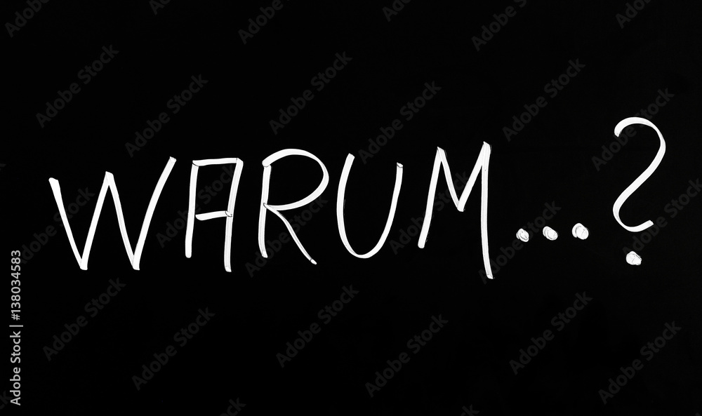 Obraz premium Die Frage warum