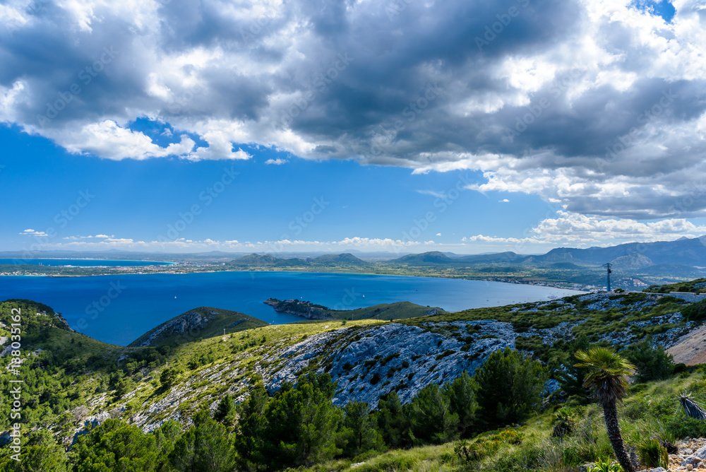 Beautiful coast of Pollenca and Alcudia, Mallorca - Spain Beautiful coast of Pollenca and Alcudia, Mallorca - Spain
