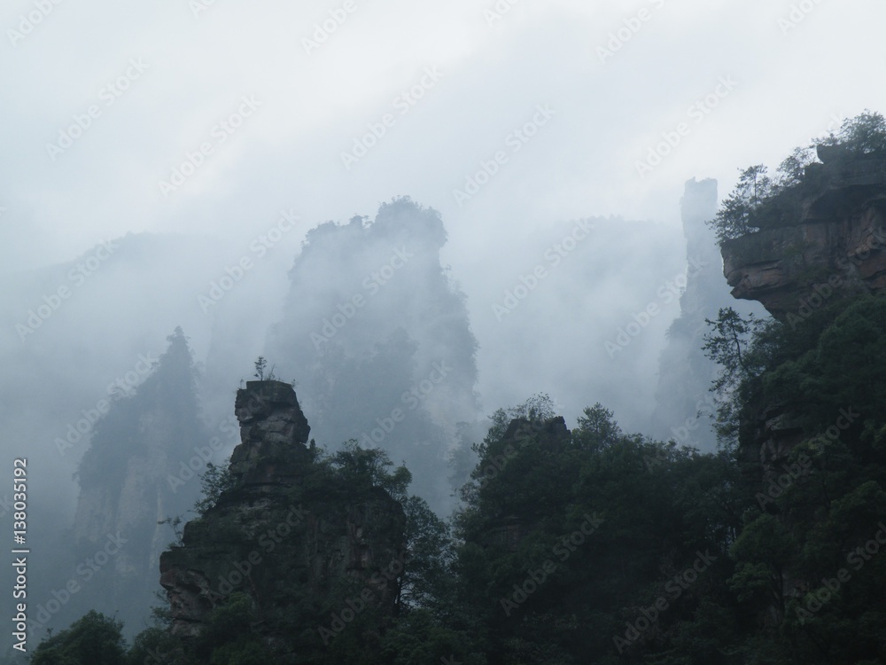 Fototapeta premium Zhangjiajie national forest park. Landscape.
