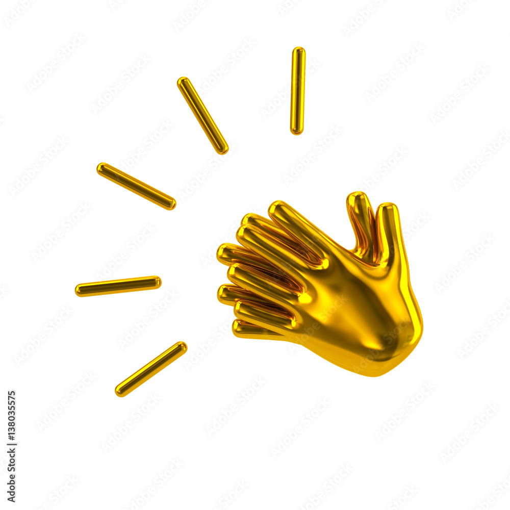 Golden hands applause Golden hands applause