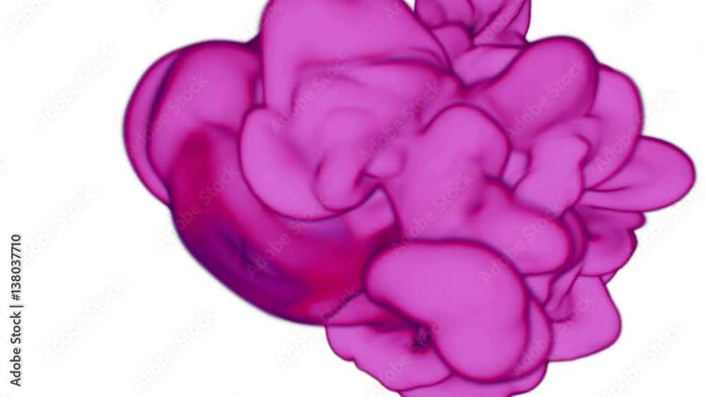 magenta Ink in water move in slow motion with alpha mask. VFX Cloud of Ink or smoke for transitions, background, overlay and effects. For alpha channel use alpha matte. 3d render Ink background Ver16 magenta Ink in water move in slow motion with alpha mask. VFX Cloud of Ink or smoke for transitions, background, overlay and effects. For alpha channel use alpha matte. 3d render Ink background Ver16